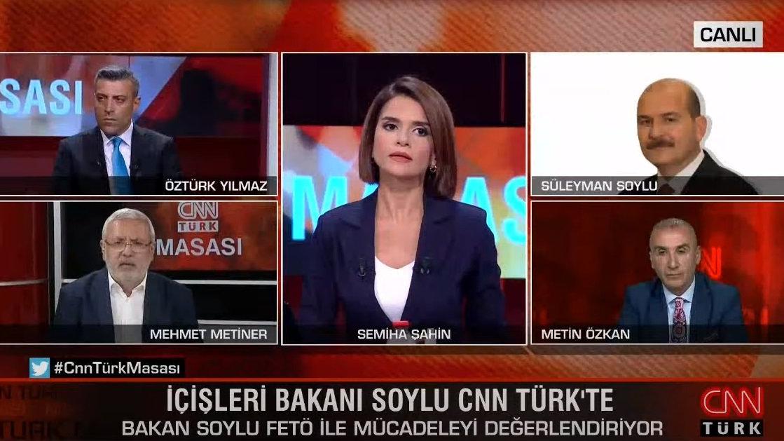 'Elimizde isimler var' diyen AKP'li Metiner ile Bakan Soylu canlı yayında tartıştı