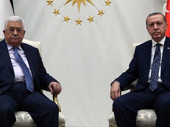 Erdoğan, Mahmud Abbas ile görüştü!