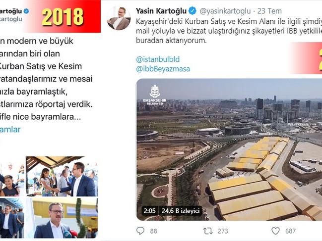 AKP'li başkan iki yıl önce övgü yağdırdı, İmamoğlu gelince şikayetçi oldu!