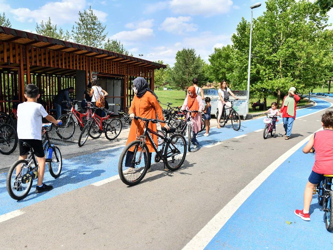 Ankara’da bisiklet kiralama hizmetine vatandaşlardan yoğun ilgi