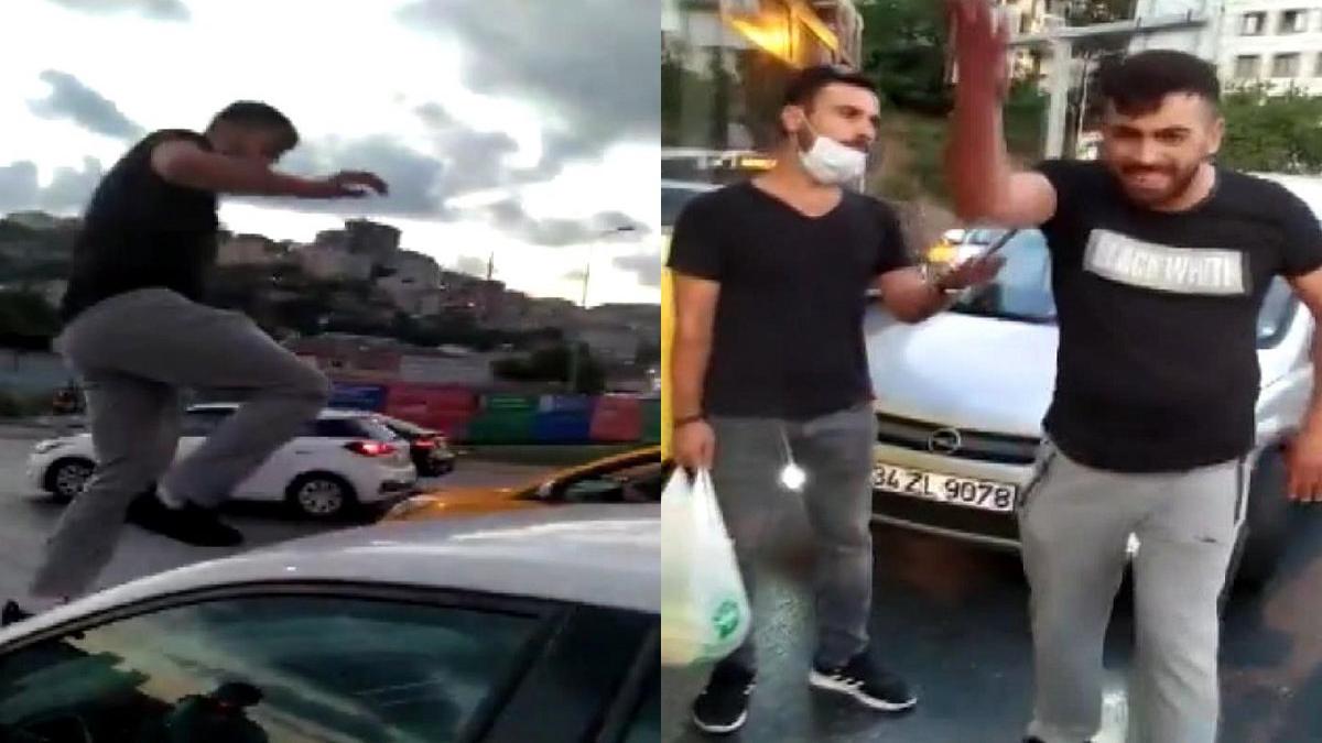 İstanbul'da trafikte kadına küfredip saldıran maganda gözaltına alındı