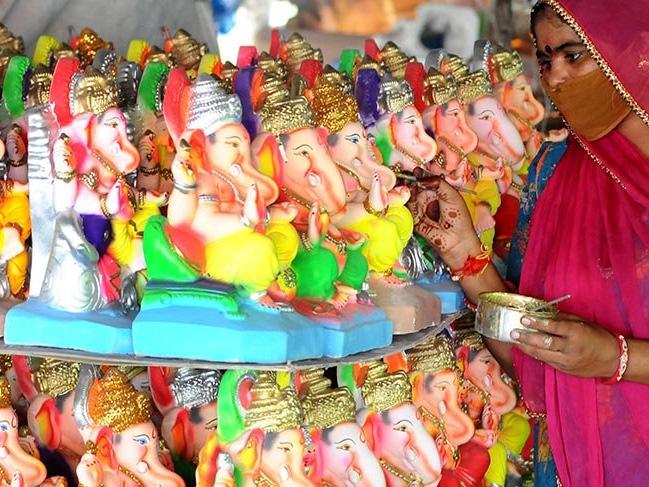 Hintliler, Ganesh Chaturthi Festivali'ne hazırlanıyor