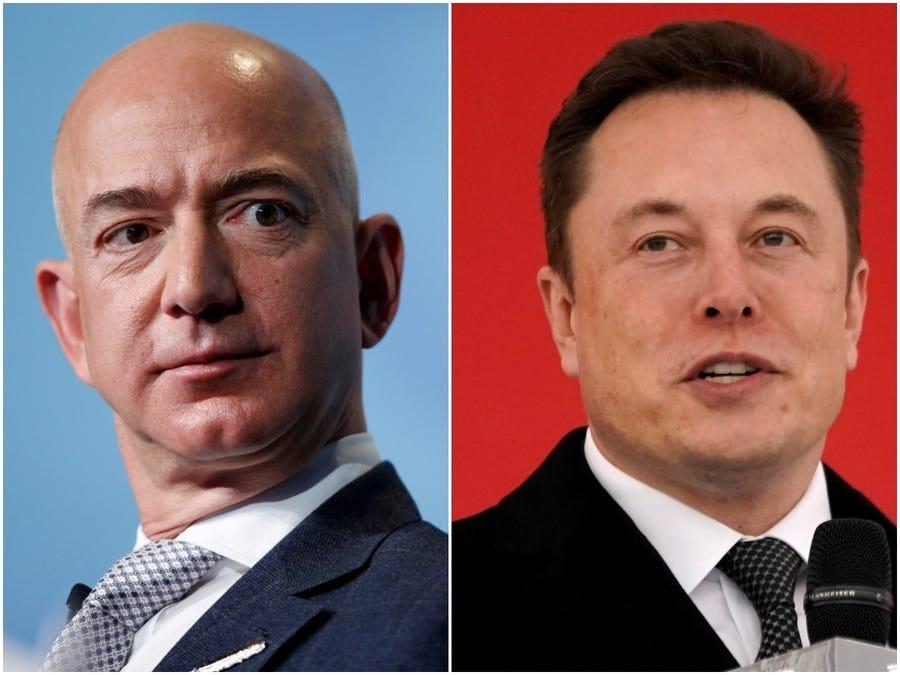 Bezos 200 milyar doları, Musk 100 milyar doları aştı