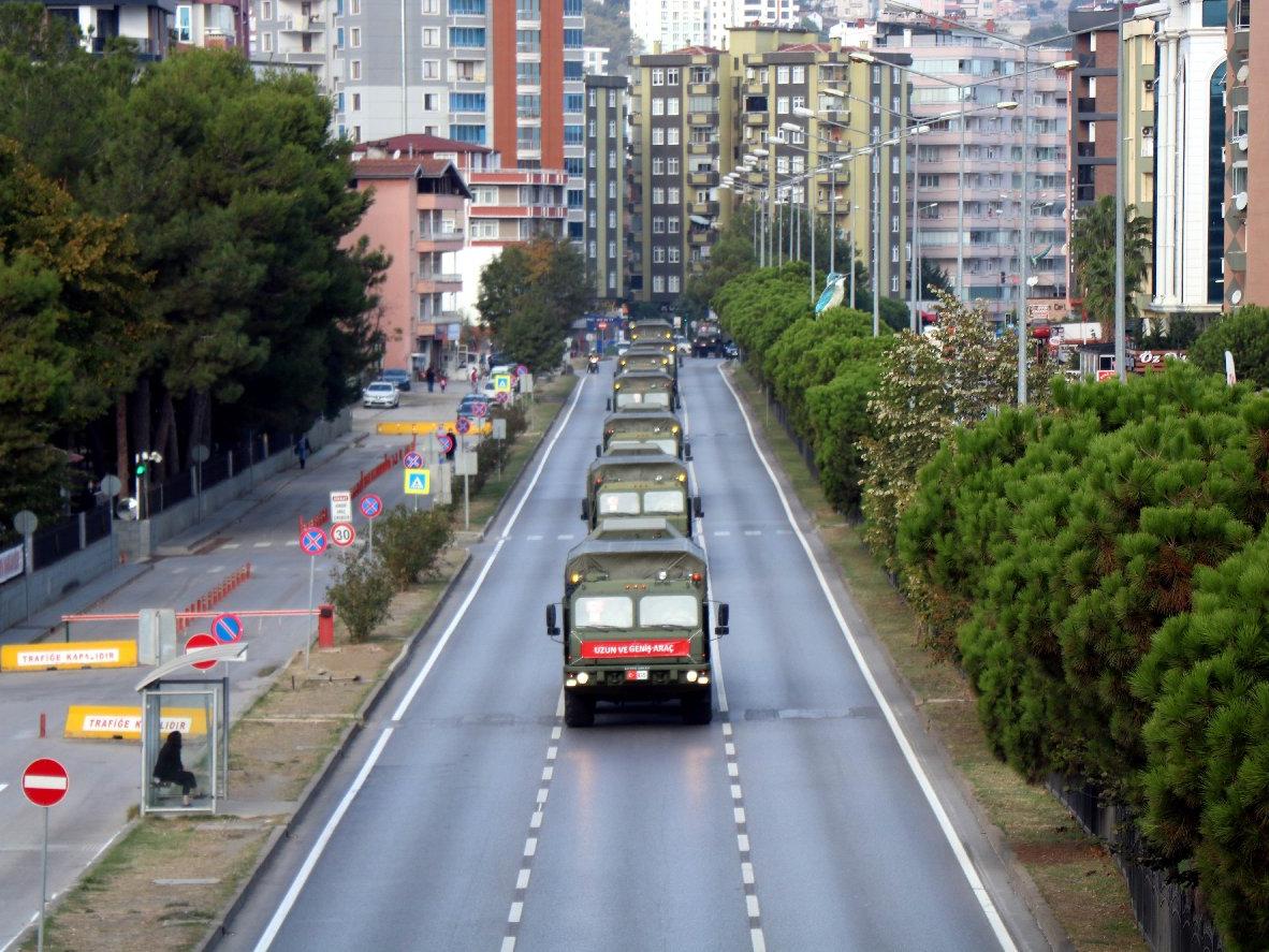 S-400 ikinci konvoyu da Samsun'dan geçti