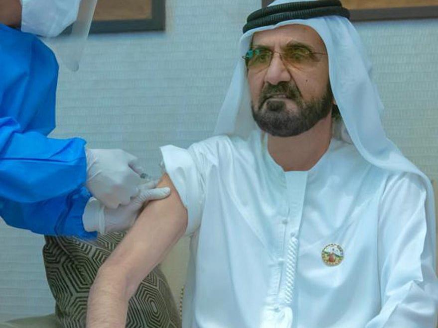 Dubai Emiri El-Maktum, Covid-19 aşısı oldu
