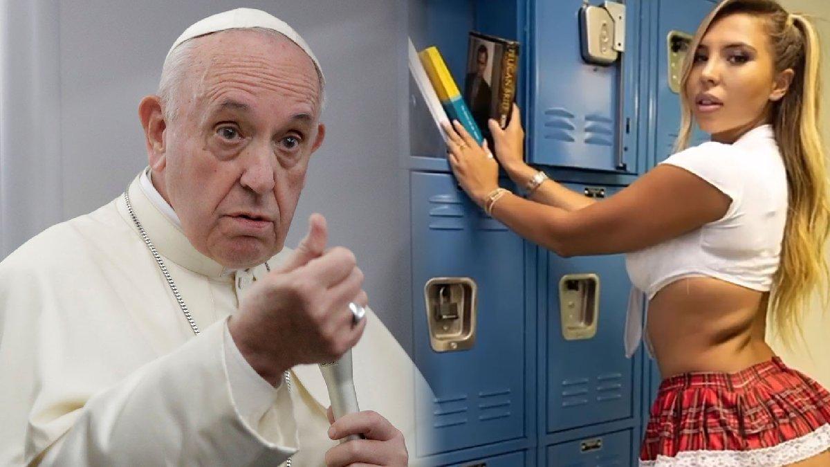Papa bikini modelini beğendi... Sosyal medya yıkıldı: Cennete gideceğim