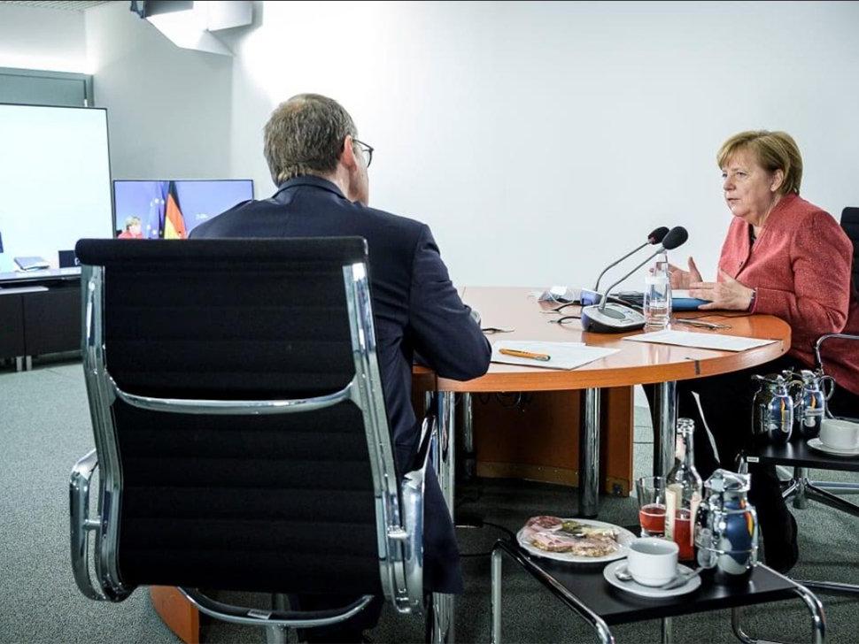 Corona zirvesinde Merkel'le 'döner' kavgası