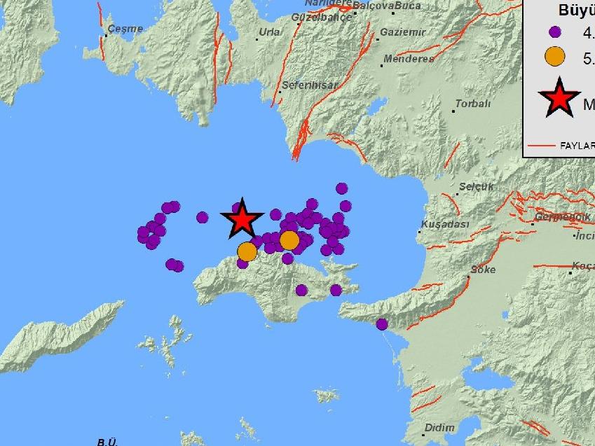 'Ege Denizi'nde son bir ayda 5 bin 068 deprem meydana geldi'