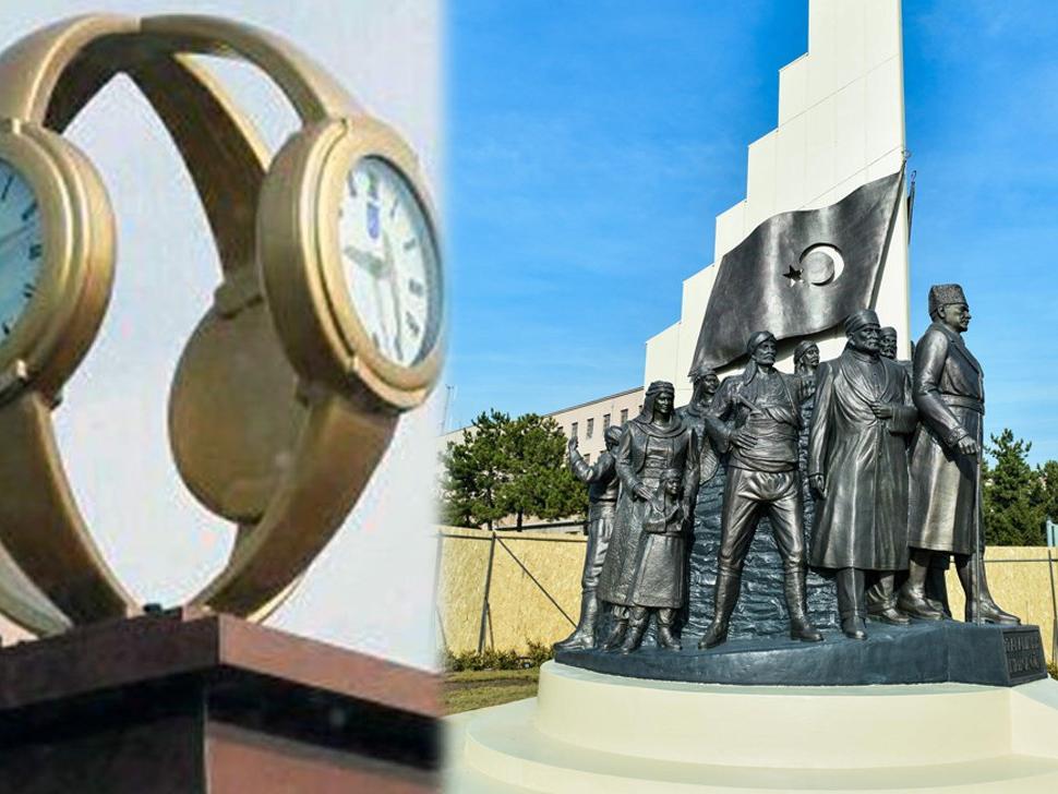 Melih Gökçek'in kol saati heykeli gitti, 'Kızılca Gün Anıtı' geldi