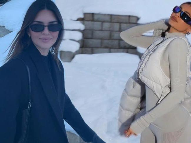 Jenner Ailesi'nin kayak tatili