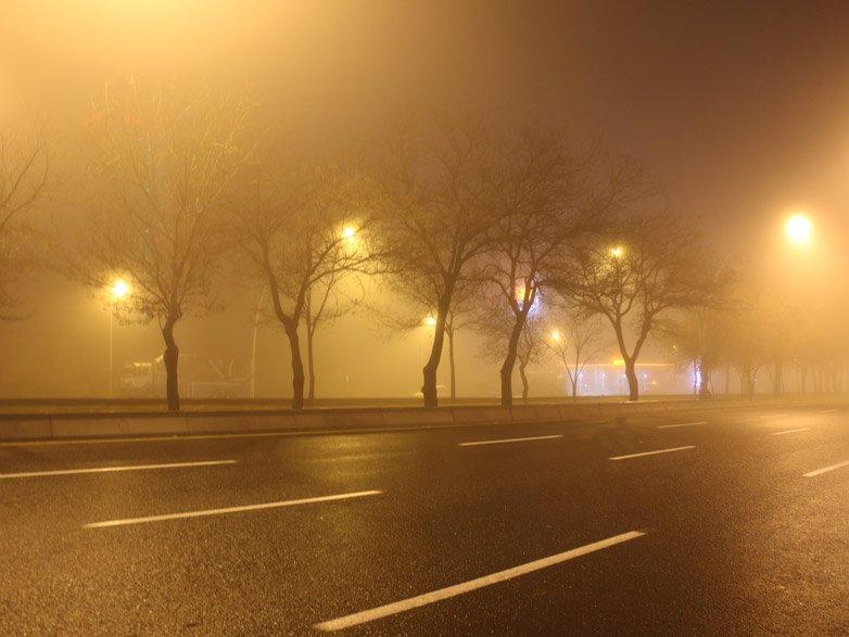Başkent sisle kaplandı
