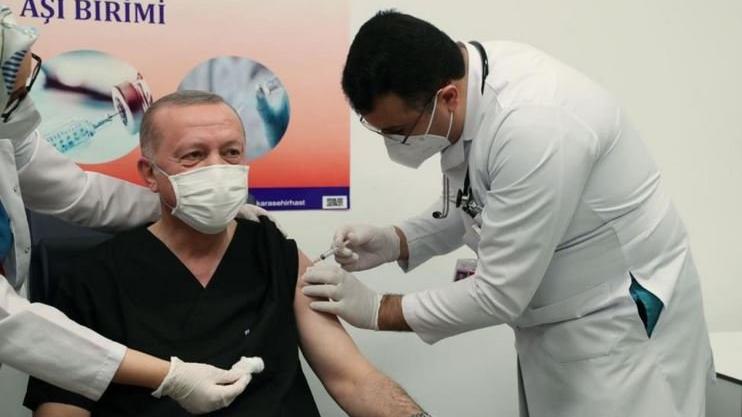 Cumhurbaşkanı Erdoğan corona virüsü aşısı oldu