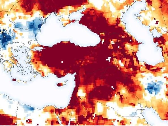 NASA, Türkiye'yi yer altı suları haritasıyla uyardı