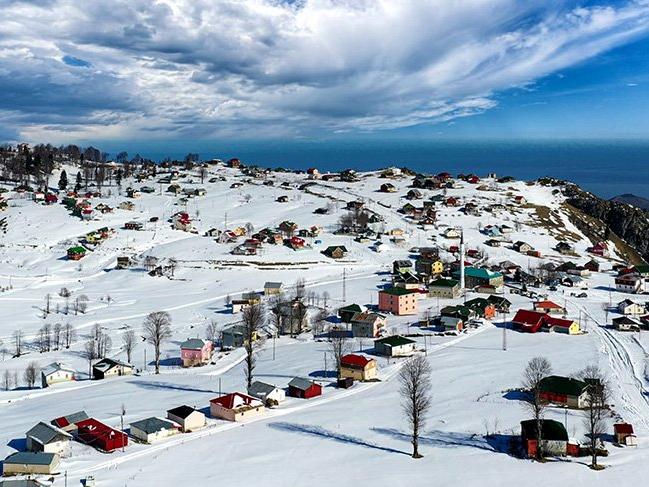 Doğu Karadeniz'de kış güzelliği