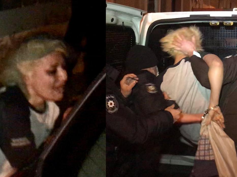 Kısıtlamayı delen genç kadın polise yakalanınca sinir krizi geçirdi
