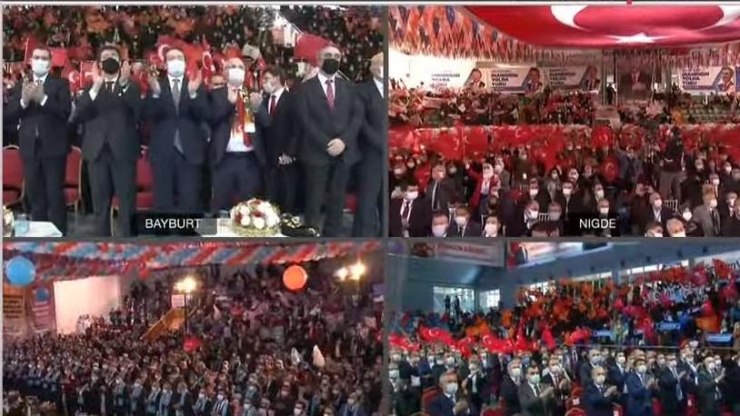 AKP kongreleri 'mesafe' tanımıyor