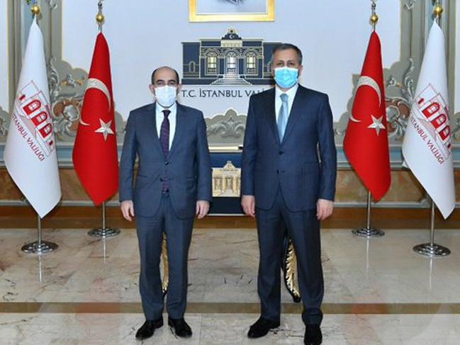 İstanbul Valisi Yerlikaya, Melih Bulu'yu kabul etti