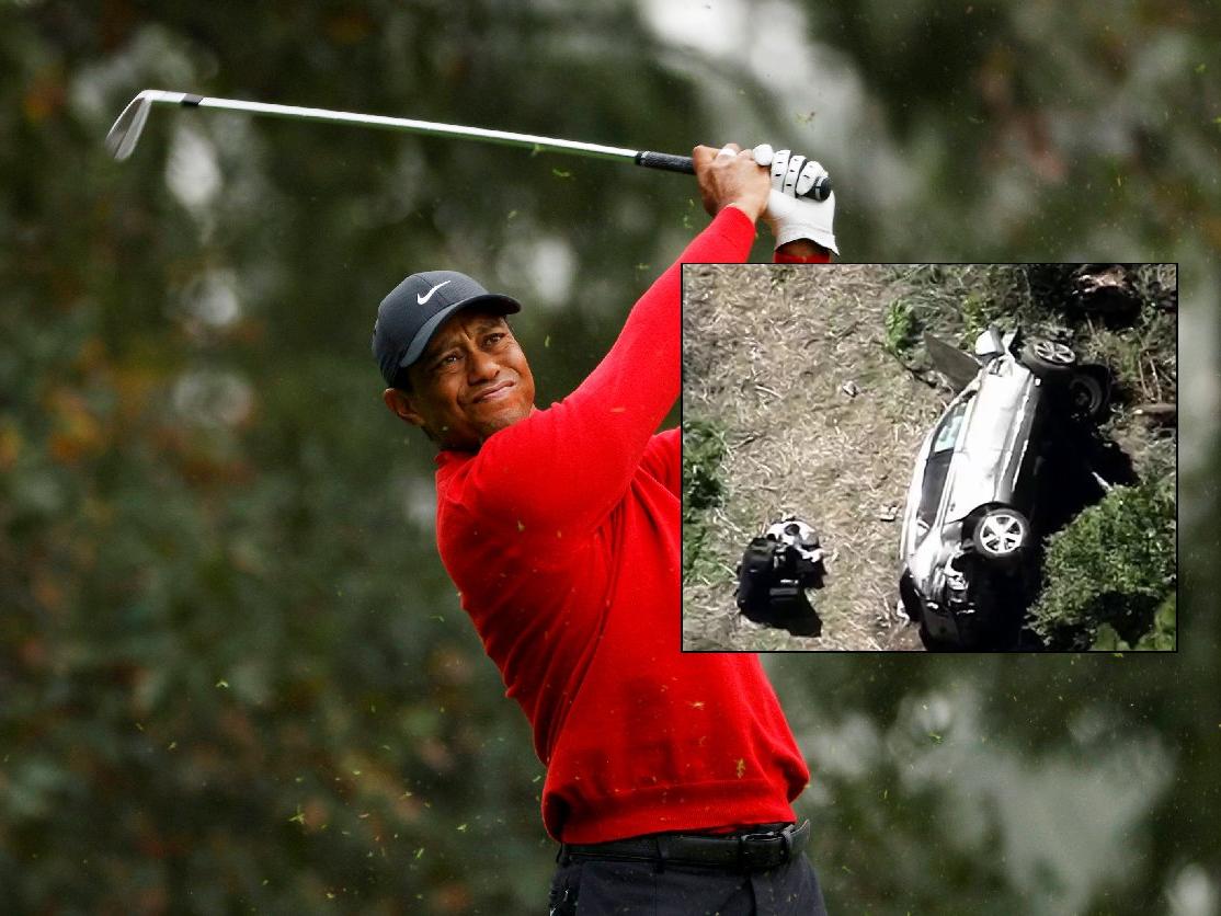Ünlü golfçü Tiger Woods trafik kazası geçirdi