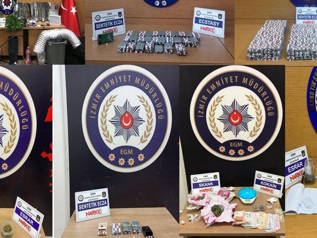 İzmir'de 1 haftada uyuşturucu operasyonlarına 15 tutuklama