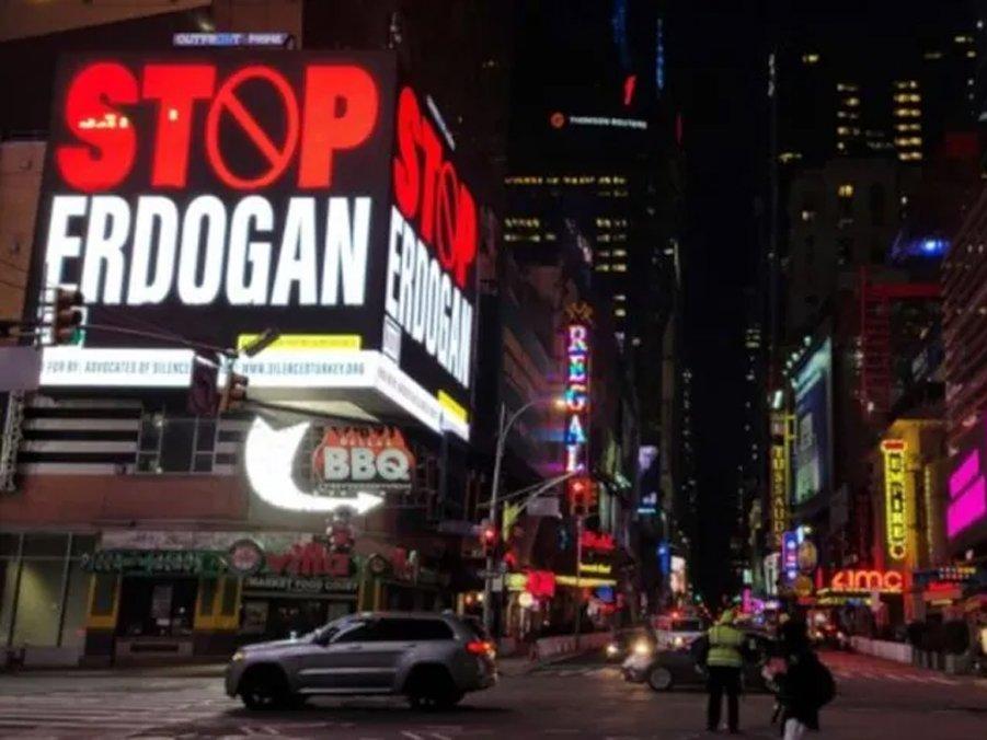 Times Meydanı’ndaki 'Stop Erdoğan' reklamına AKP'den tepki