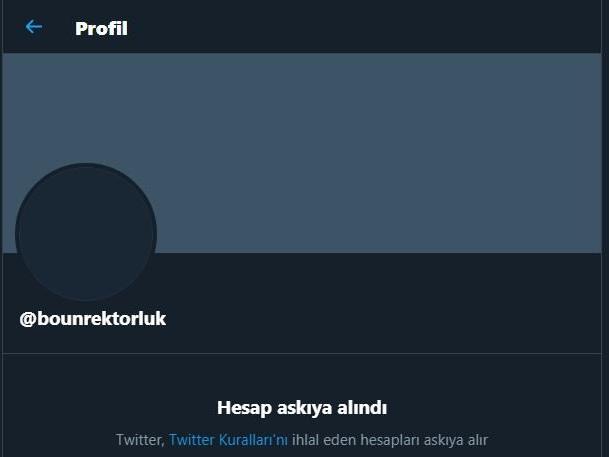 Twitter, Boğaziçi Üniversitesi Rektörlüğü'nün hesabını askıya aldı