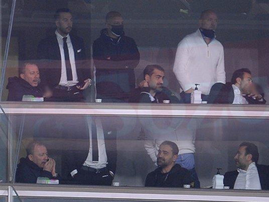Başakşehir Beşiktaş maçında dikkat çeken kare! Sergen Yalçın'ın locadaki görüntüsü...