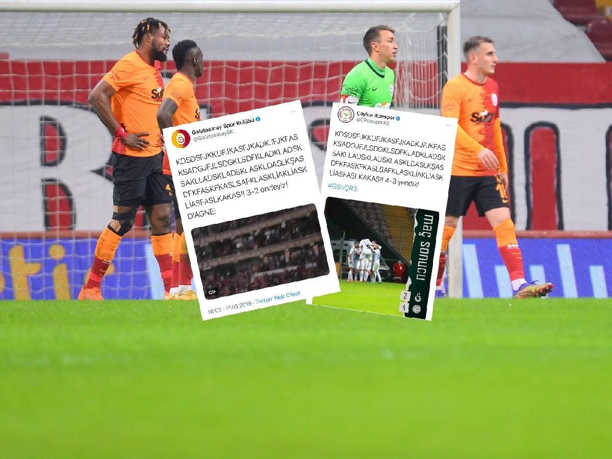 Rizespor Galatasaray'ın 2 sene önceki paylaşımını unutmadı: 'Ne oldu balonlara'
