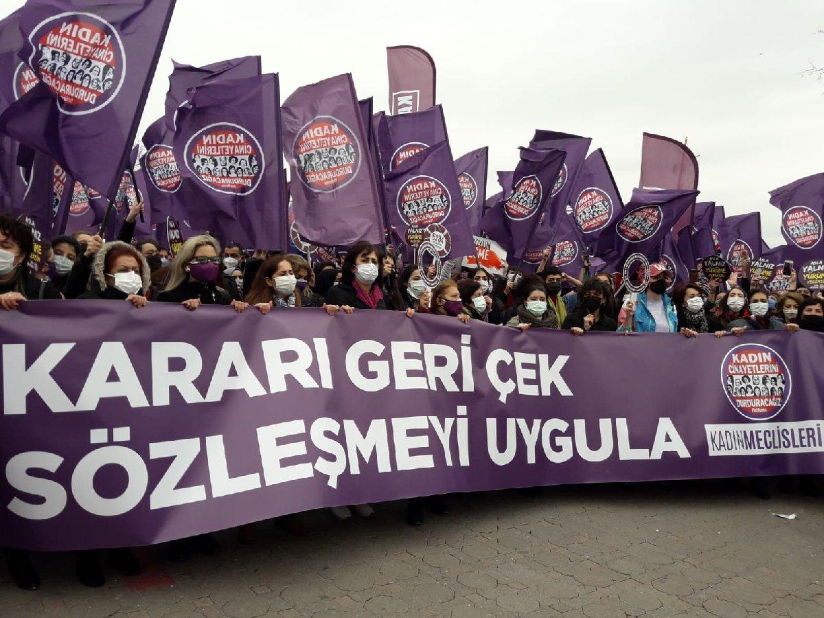 İstanbul Sözleşmesi'nin feshedilmesine karşı eylem