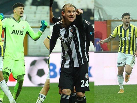 Beşiktaş-Fenerbahçe derbisine damga vurdular... Vida-Ozan Tufan-Aboubakar-Altay Bayındır