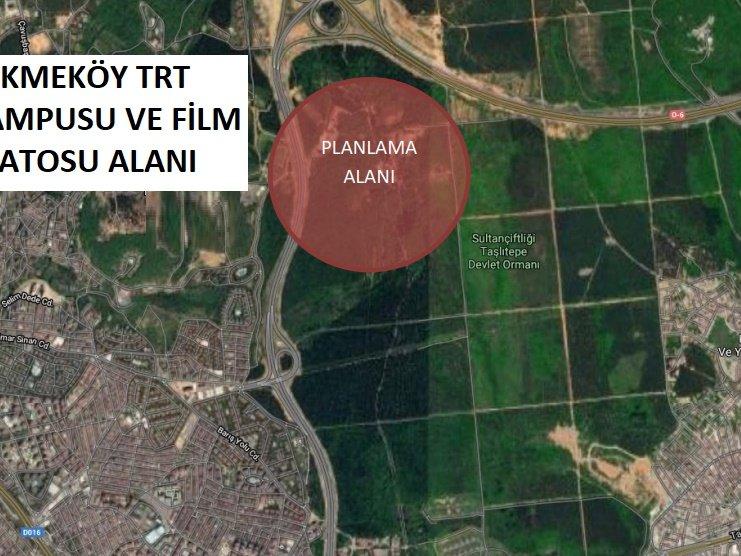 İstanbul'da TRT'ye tahsis edilen 453 dönüm orman arazisi imara açıldı