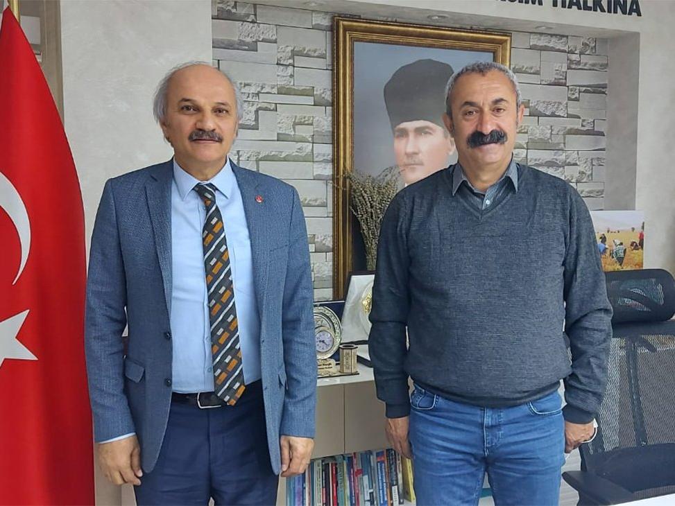Saadet Partisi'nden Komünist Başkan Fatih Mehmet Maçoğlu'na ziyaret
