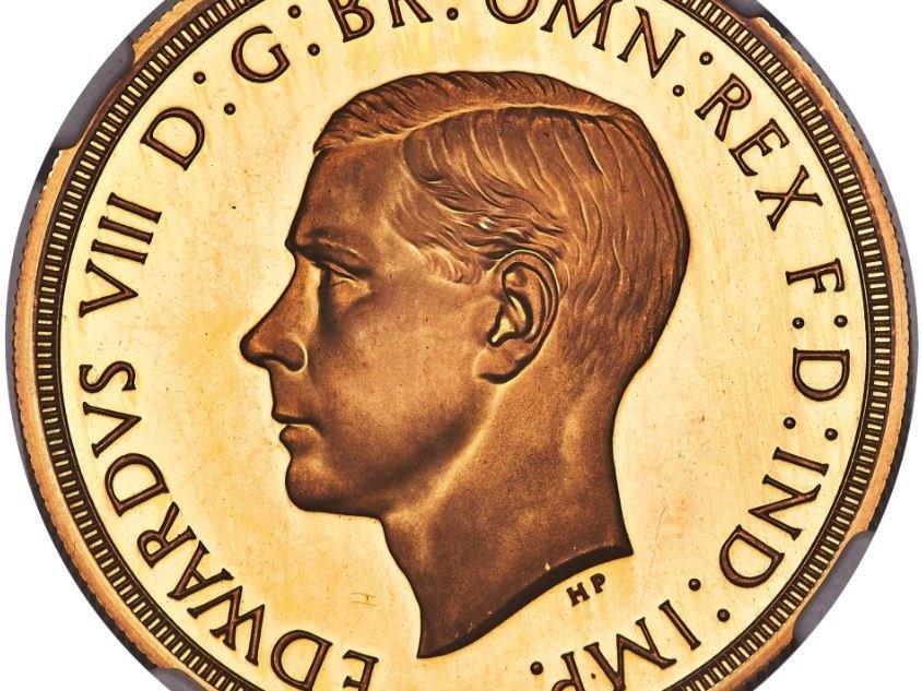 8'inci Edward adına basılan altın para rekor fiyata satıldı