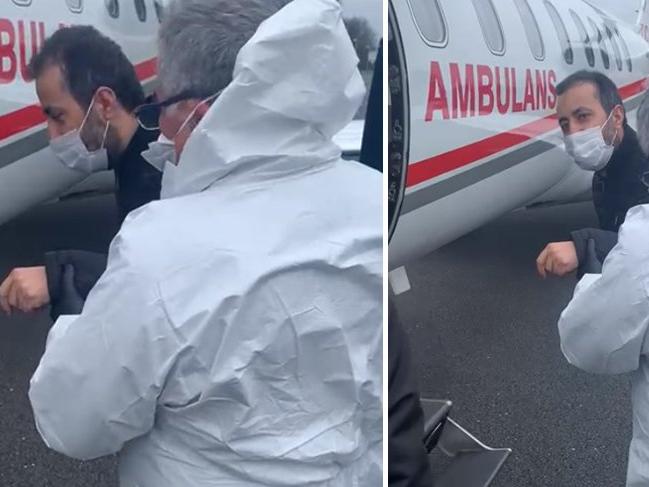 Türk corona hastası Londra'dan ambulans uçakla Türkiye'ye getirildi