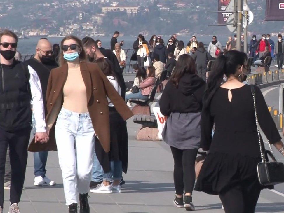 Kısıtlamada İstanbul'dan dikkat çeken görüntü