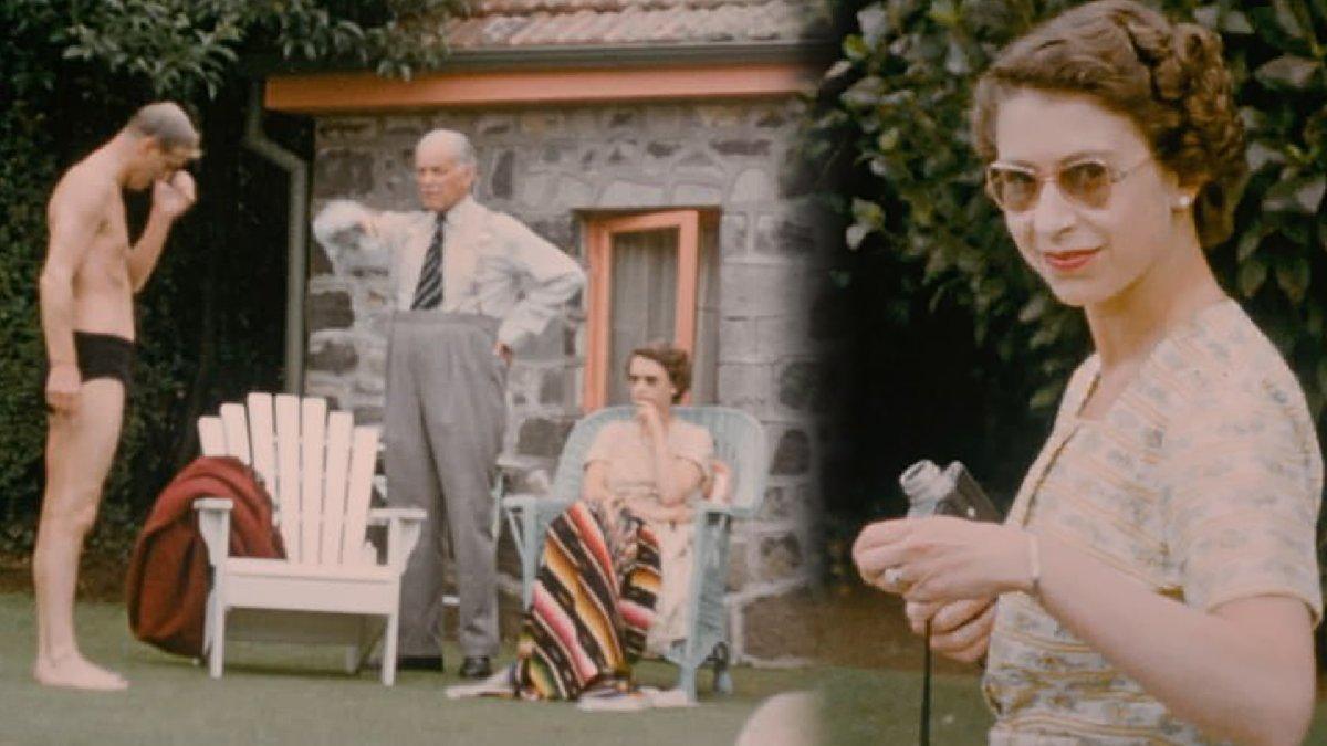 Kraliçe Elizabeth'in 68 yıl sonra ilk kez ortaya çıkan görüntüleri