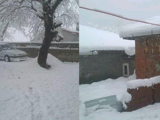 Zonguldak'ta Nisan ayında 30 santimetre kar yağdı