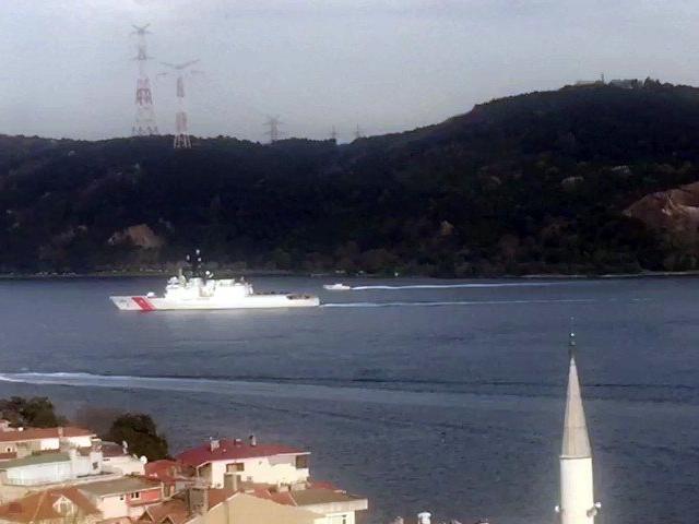 ABD Sahil Güvenlik gemisi İstanbul Boğazı’ndan geçti