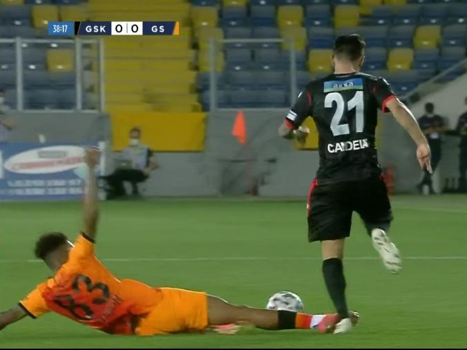 Gençlerbirliği-Galatasaray maçında Gedson Fernandes ve kırmızı kart tartışması