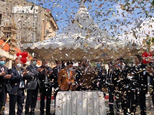 AKP'liler tam kapanma öncesi lebalep temel atma töreni yapmış