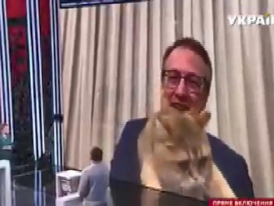 Ukraynalı bakanın konuşmasını kedisi böldü