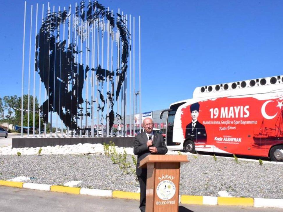 3 boyutlu Atatürk silüet açıldı