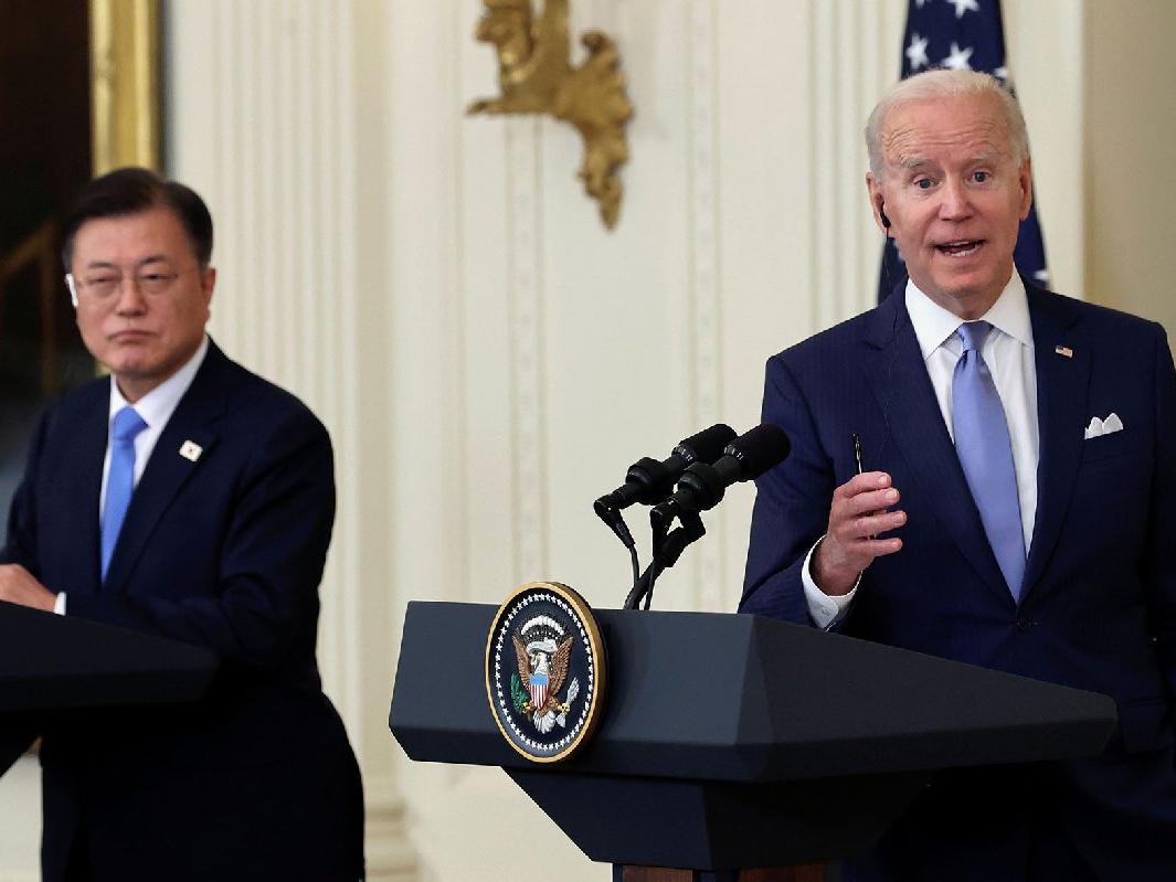 Biden'ın Beyaz Saray'da ikinci konuğu Moon Jae-in: Kuzey Kore'den endişeliyiz