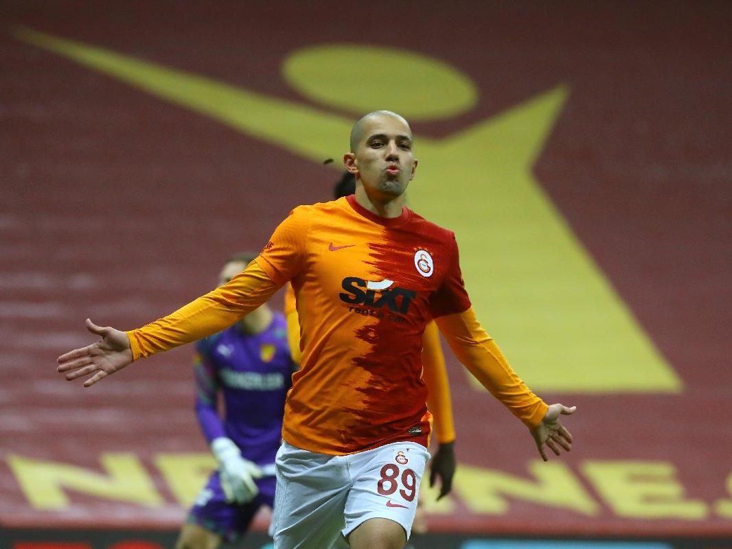 Galatasaray'da Sofiane Feghouli sevinci
