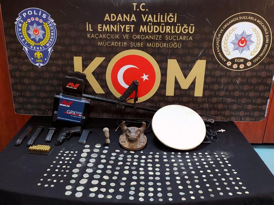 Adana'da tarihi eser operasyonu: 10 gözaltı