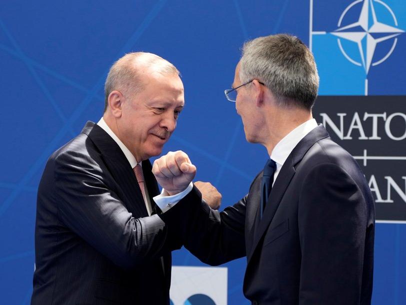 Erdoğan NATO karargahında
