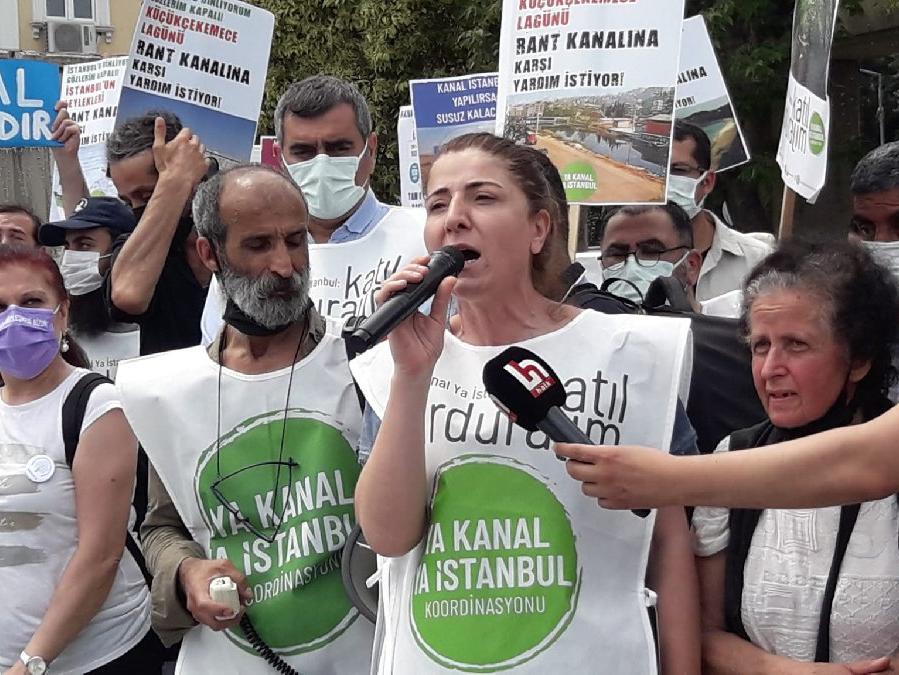Kanal İstanbul protesto edildi