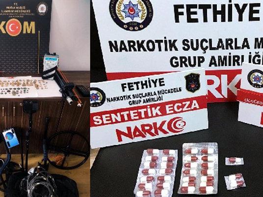 Muğla'da uyuşturucu ve kaçak içki operasyonunda 10 tutuklama