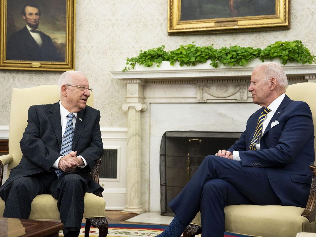 ABD Başkanı Biden İsrail Cumhurbaşkanı Rivlin'i ağırladı