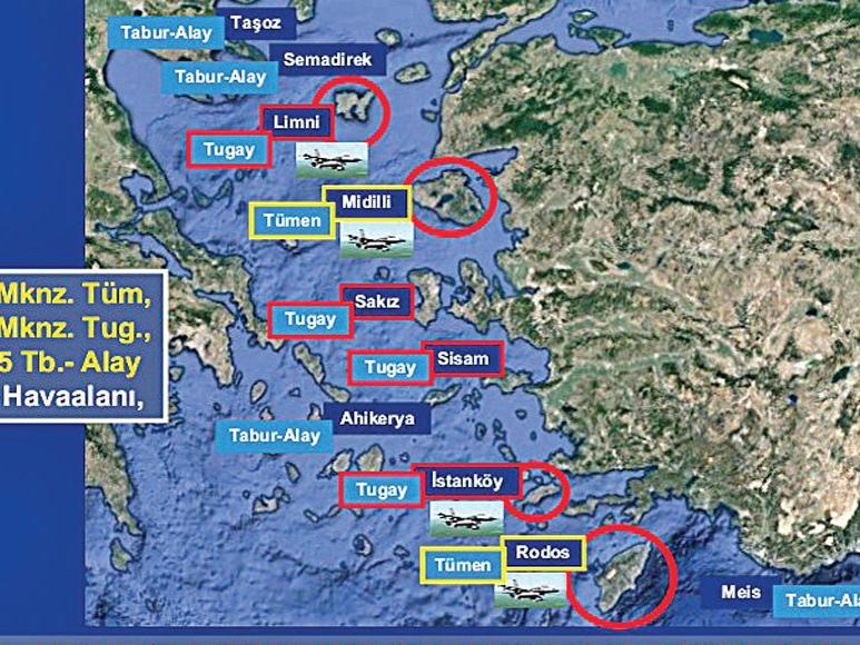 Yunanistan 21 adaya asker yerleştirdi ve silahlandırdı