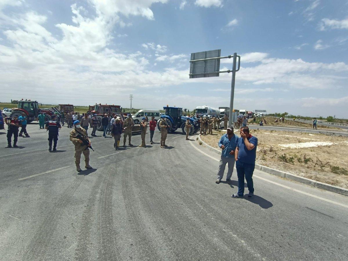 Konya'da eylem yapan çiftçilere kamu davası